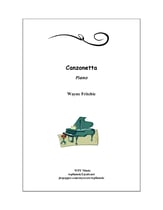 Canzonetta piano sheet music cover